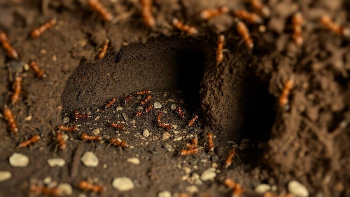Entendendo as Colônias de Formigas Subterrâneas e Sua Arquitetura Natural Impressionante